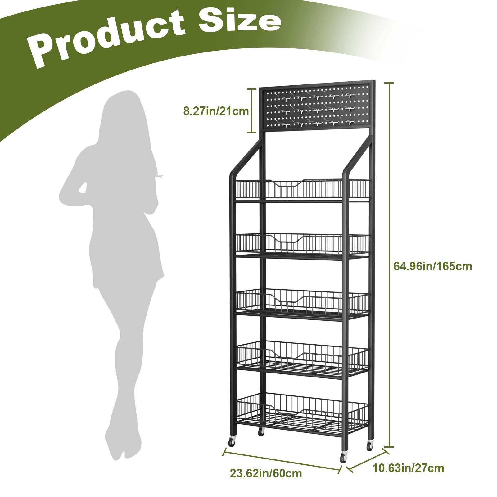 Amazon.com: XNKLMYT 5 Tier Retail Display Racks, Large Capacity